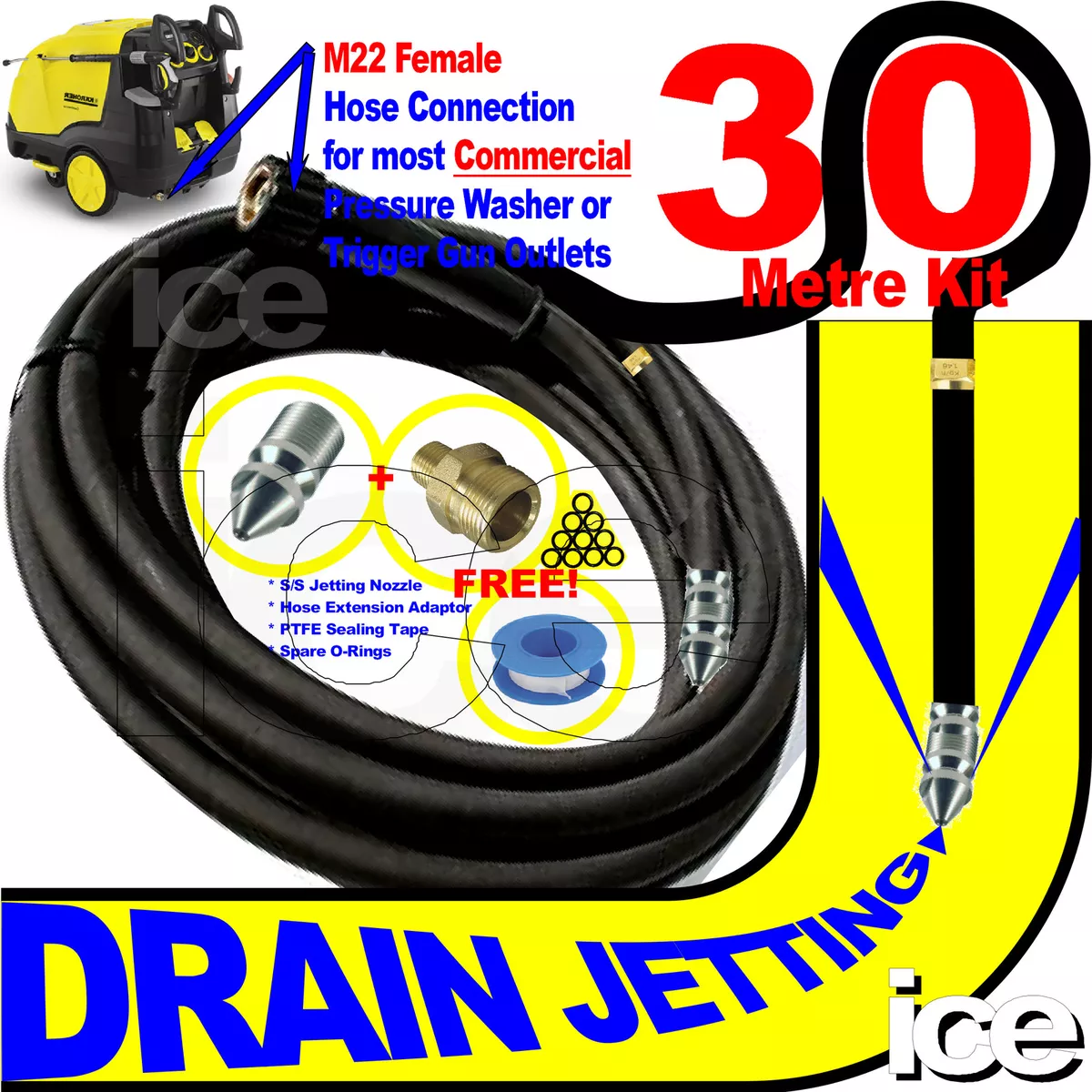 Karcher pipe cleaning sale nozzle