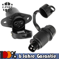 Steckdose 3 Polig 12V 24V Stecker Anh&auml;nger 3-Polig Wasserdichter f&uuml;r LKW Traktor