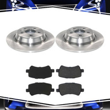Rear Brake Rotors And Ceramic Brake Pads Fits 2015 Land Rover Range Rover Evoque