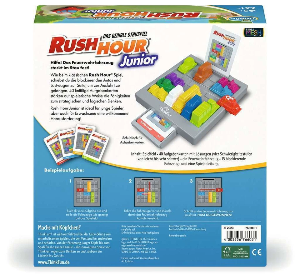 Thinkfun ThinkFun Rush Hour Rush Hour® Junior - Logikspiel ab 5 Jahre - Bild 2 von 4