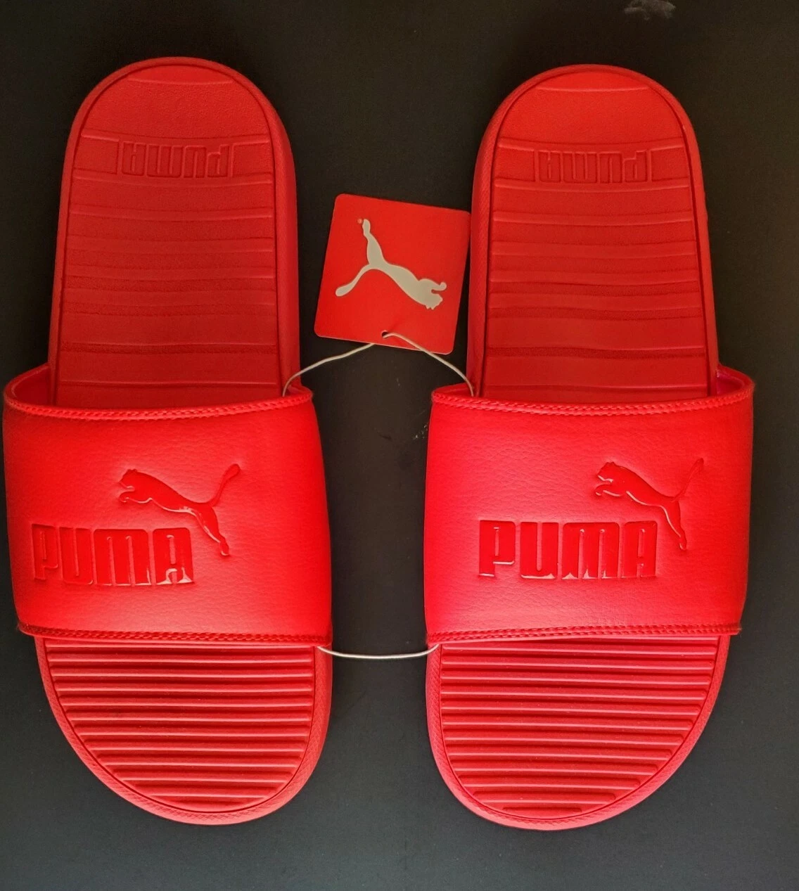 PUMA Uomo Cool Cat High Risk Rosso Alto Rischio Rosso Scivoli Taglia 12 SPEDIZIONE GRATUITA USA