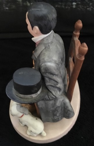 Norman Rockwell Figurine "Self Portrait" From The Danbury Mint 1980 - Picture 4 of 6