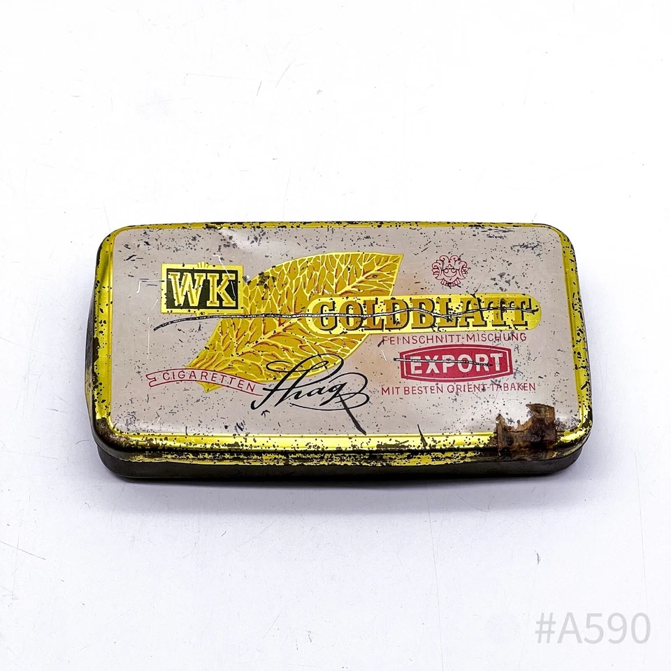 WK Goldblatt Scatola Di Sigarette Lattina Esportazione Miscela Fina | Anni '60 - Immagine 2 di 4