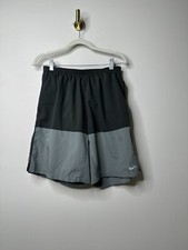 Nike Dri-Fit Grey Spilt Volley Swim Shorts Lined Men's Large