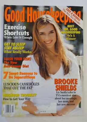BROOKE SHIELDS her marriage/mom/success March 1998 GOOD HOUSEKEEPING Magazine