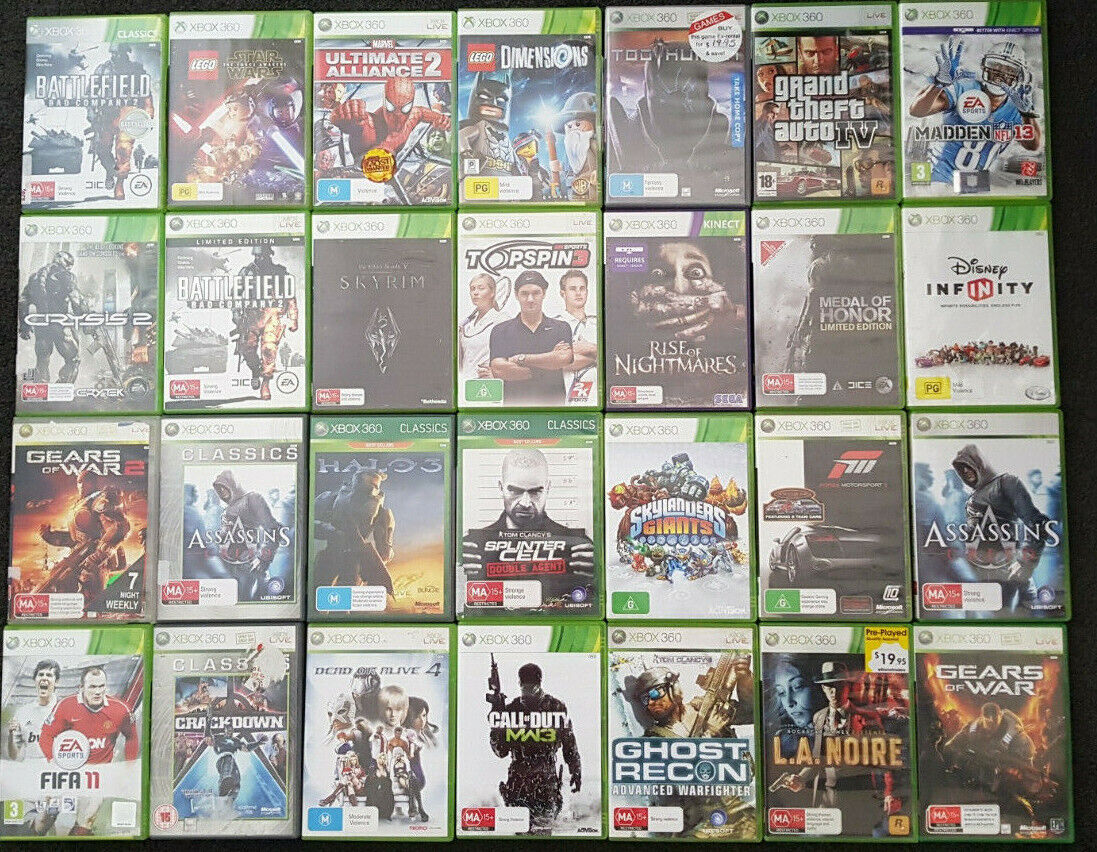 Xbox 360 Games M to Z inc NBA WWE Witcher NFS Rio Rayman Sims Fast Shipping