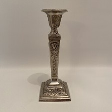 Jugendstil Kerzenleuchter 24 cm Kerzenst&auml;nder England um 1920  Grotesken Girland