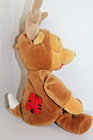 Disney Store Winnie The Pooh Bear Reindeer Bean Bag Plush Stuffed 1999 Christmas — photo 4