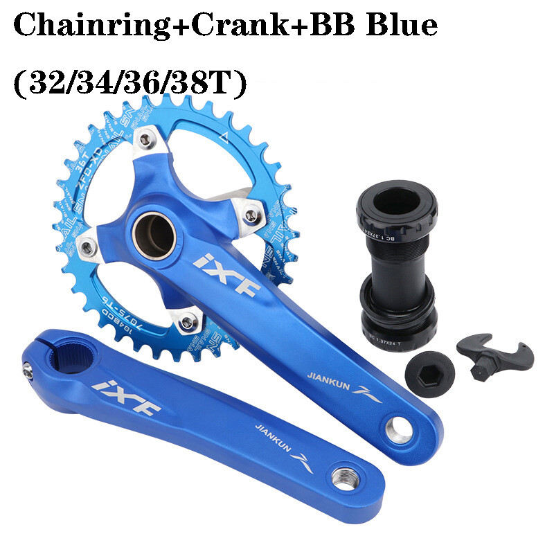 IXF 104bcd CNC MTB Bike Crankset BB Narrow Wide Chainring 170mm Bicycle Crank