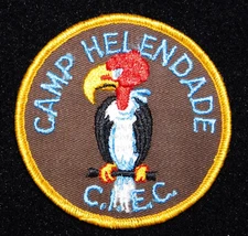 BOY SCOUT CAMP HELENDADE  CLOTH BACK PP       CIEC  REDLANDS CAL
