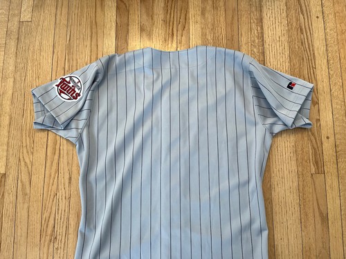 Minnesota Twins Russell Diamond Collection Jersey 44 L Pinstripe Gray MLB VTG 90 - Picture 11 of 11
