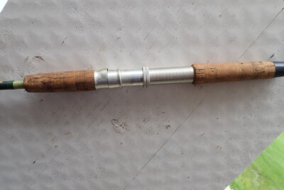 Vintage Shakespeare Wonderod 6'6” Spinning fishing Rod Green 2