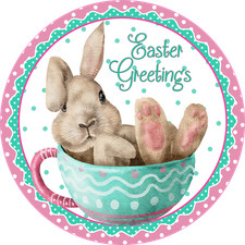 EASTER GREETINGS DESIGN Metal Sign READ DESCRIPTION 