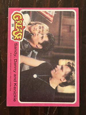 Vtg Grease 1978 Sandy Danny And Kenickie #56 Paramount Card 1D51