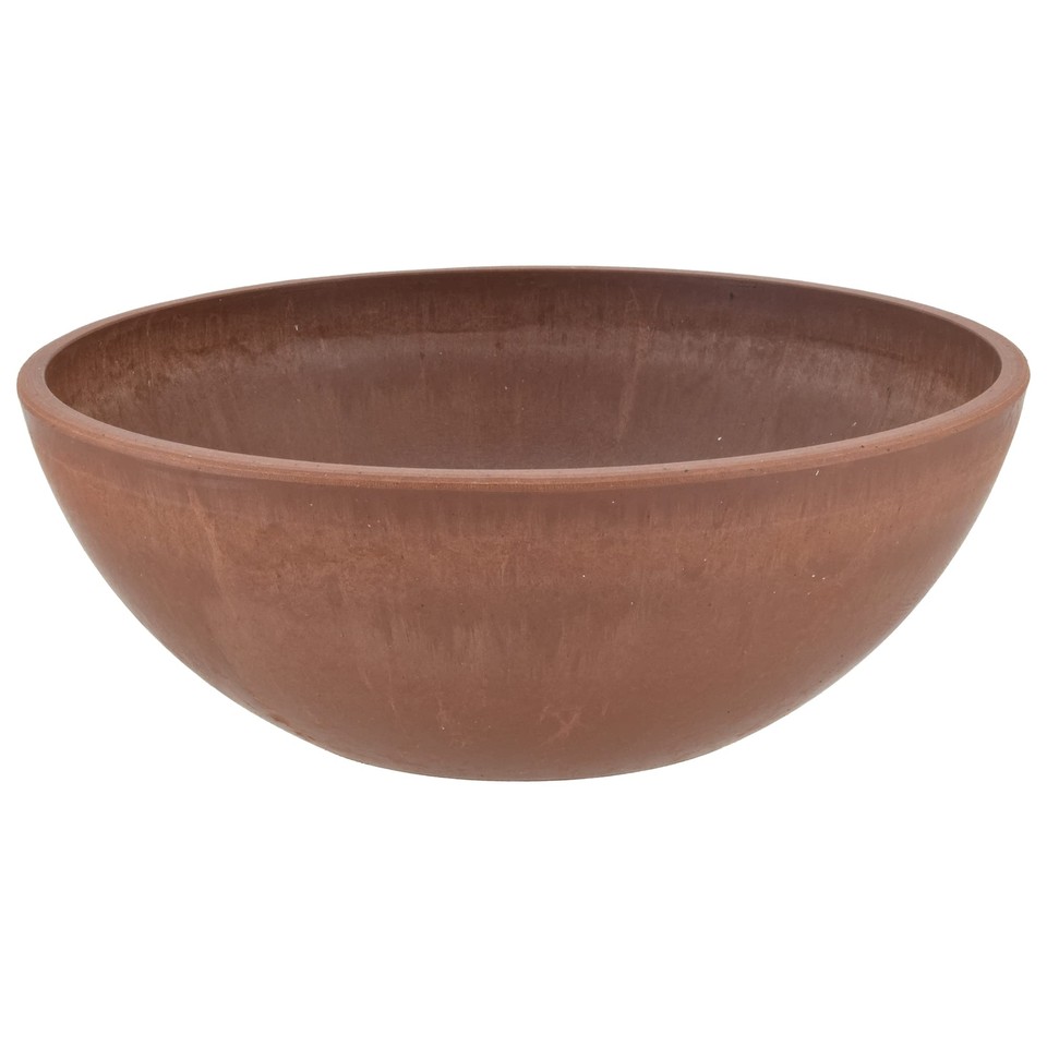 10" Terra Cotta Shallow Garden Bowl Planter for Succulents and Herbs | eBay