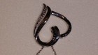 KAY Jewelers Sterling Silver Heart Shaped Black & White Diamond Necklace 18 Inch — photo 6