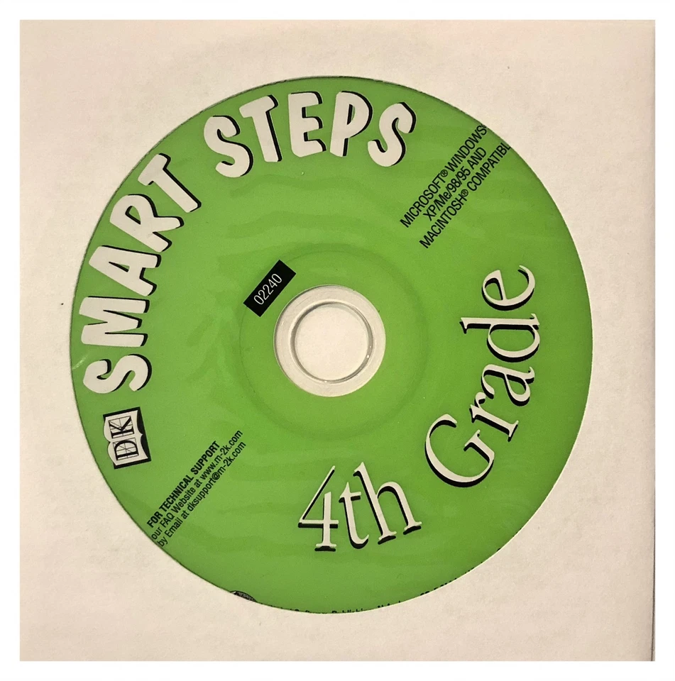 DK Smart Steps 4th Grade Pc Mac New Cd Rom Only In Paper Sleeve XP - Image 2 of 2
