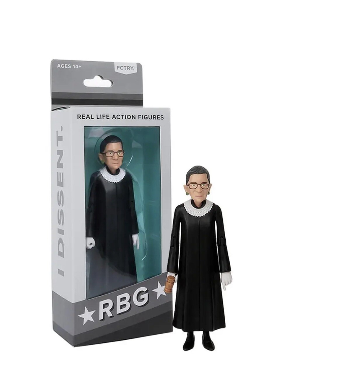 FCTRY Collectible Justice Ruth Bader Ginsburg RBG Real Life Action Figure Doll