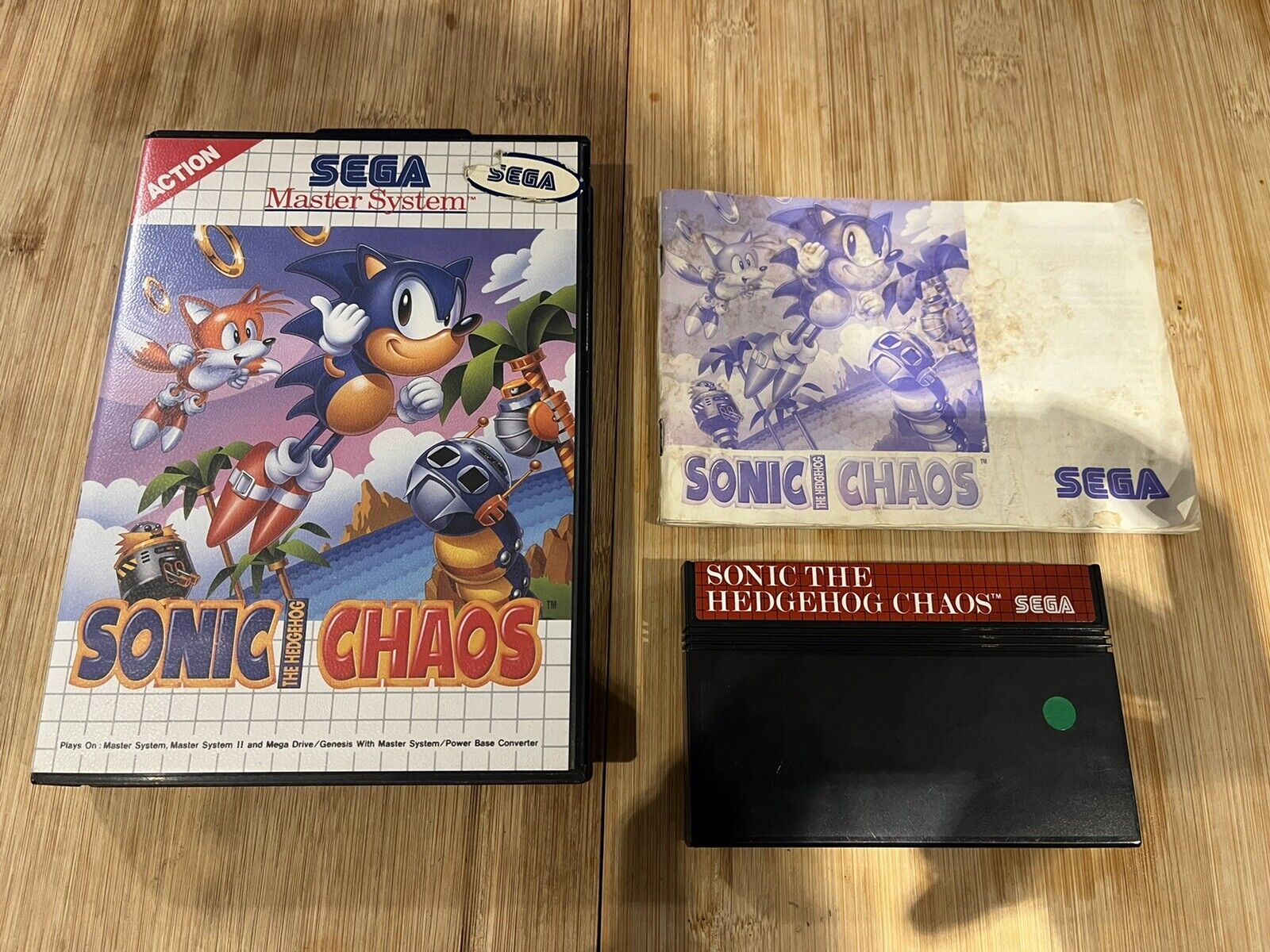 Sonic The Hedgehog Chaos Sega Master System 