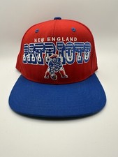 New England Patriots Hat Cap Snapback Red NFL Football Mitchell  Ness