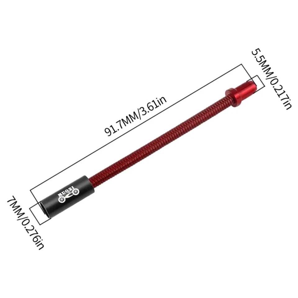 Cable de freno flexible para bicicleta V guía de fideos bicicleta tubo flexible aleación MTB plegable Foto 3 de 4