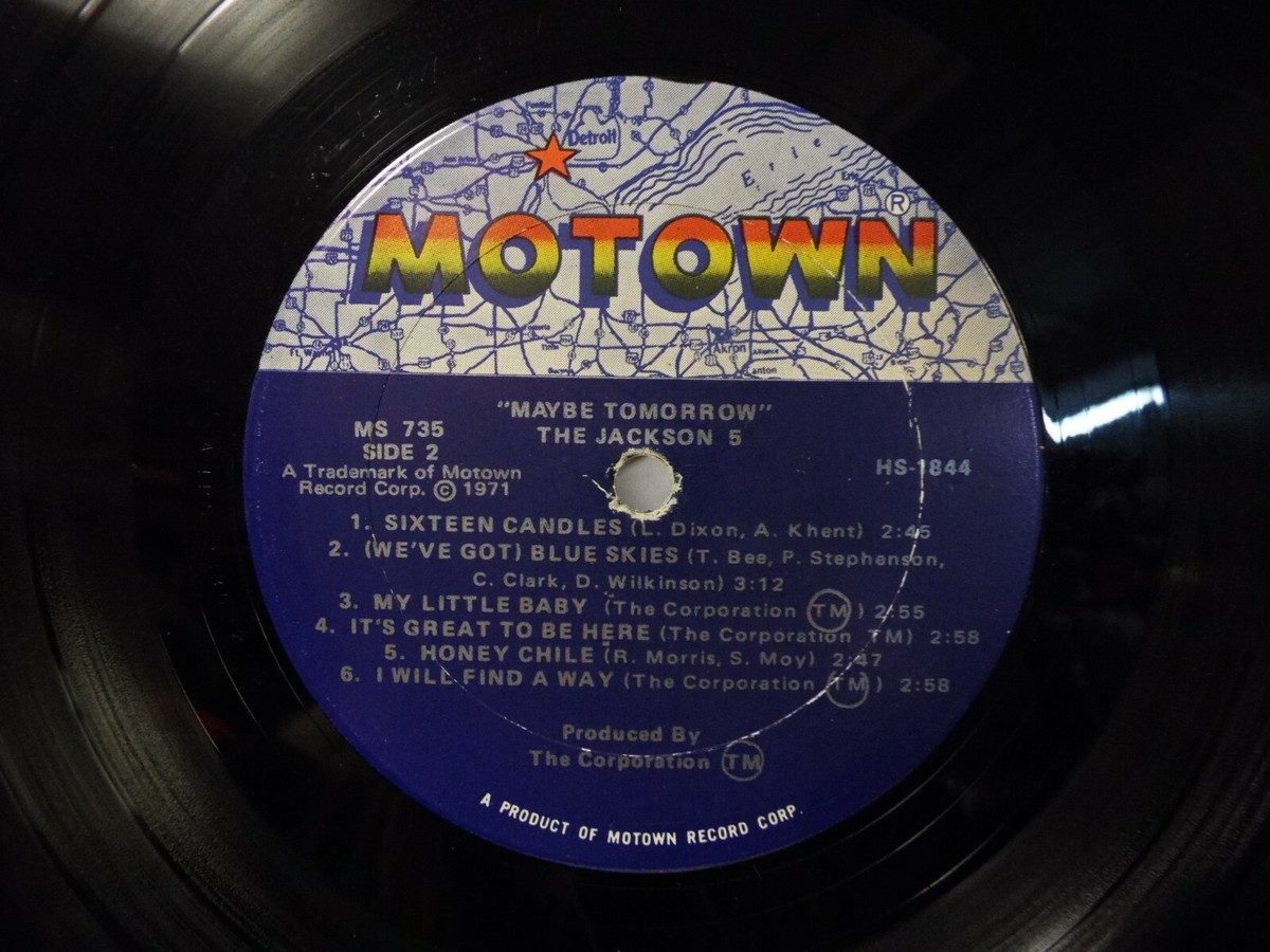 THE JACKSON 5 MICHAEL JACKSON MAYBE TOMORROW 1971 LP VINYL ALBUM