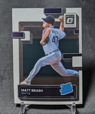 Matt Brash Base Rated Rookie RC 2022 Donruss Optic Card #77 Seattle Mariners