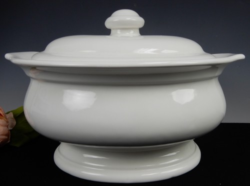 Vintage Oval Pfaltzgraff 3 1/2 Qt Simply White Soup Tureen #160 - Picture 3 of 9
