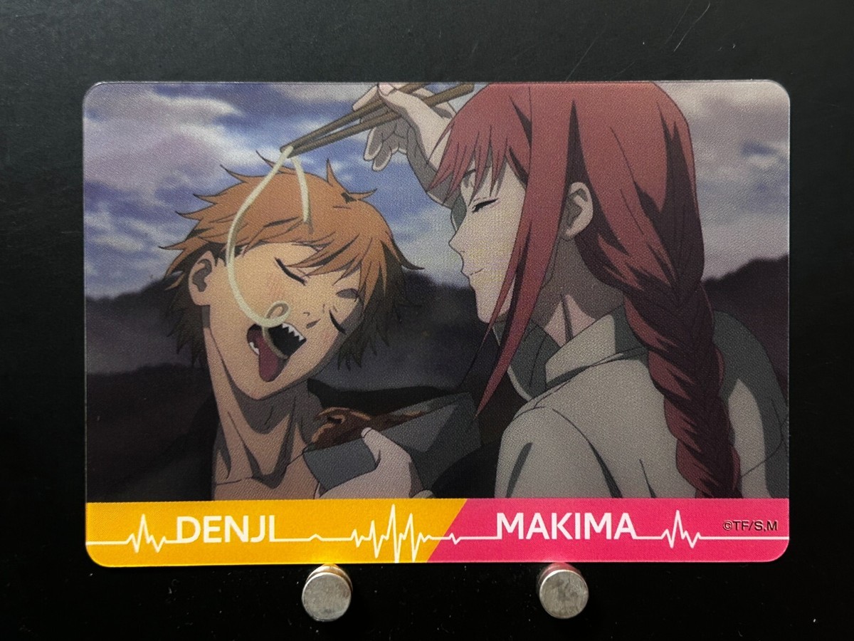 Denji Makima Chainsaw Man Plastic Card Forte Japanese Anime