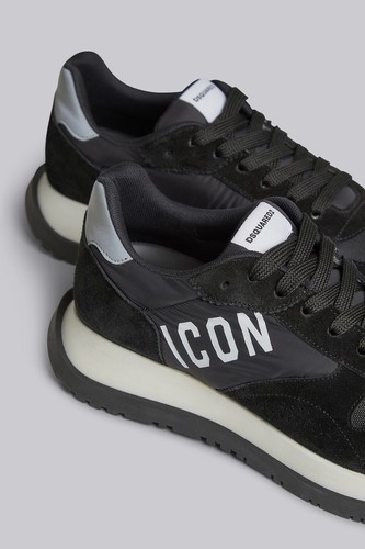 Dsquared2 sneakers " running" nero in tessuto 209DU - Imagen 2 de 6