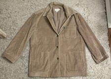 J. CREW tan long sleeve corduroy blazer jacket men  s Medium M