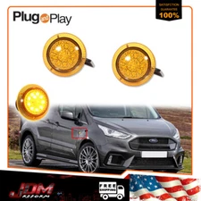 For 2010-2021 Ford Transit Connect Amber LED Front Side Marker Repeater Light 2x