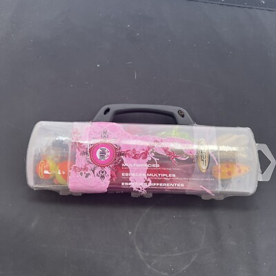R2F Pink Multispecies set Tackle Box Fishing Children Worms Spinners Etc. |  eBay