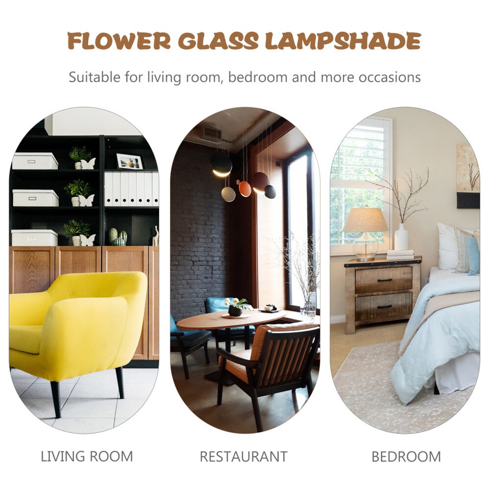 Glas Lampenschirm Matt - 22cm Ersatzschirm Für Tisch- & Stehlampen