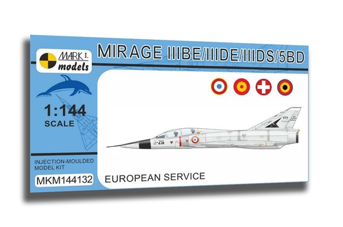 Mark I MKM144132 1/144 Mirage IIIBE/DE/DS/5BD Two-seater Jet European Service - Picture 7 of 7