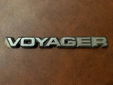 Chrysler Voyager Emblem/Name Script Badge 2000s Logo OEM Original Vintage