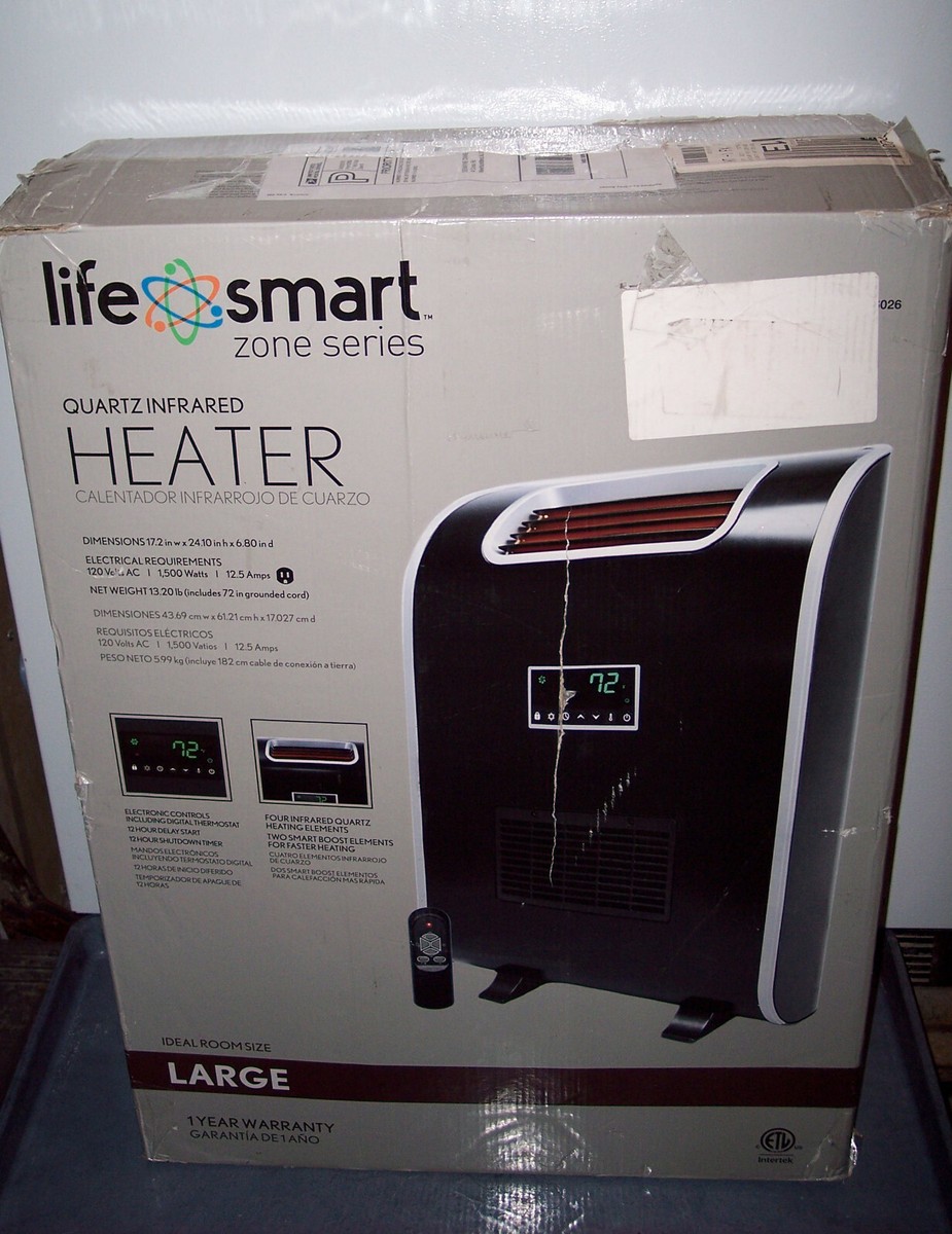 LIFESMART SLIMLINE INFRARED ELECTRIC HEATER FREE S/H | eBay
