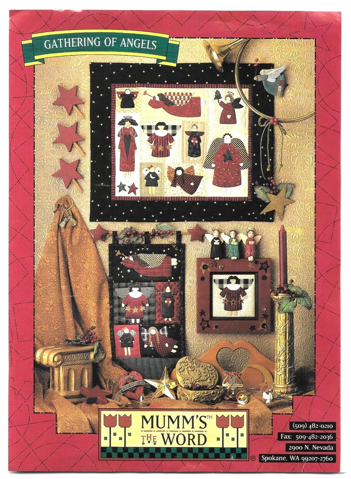 Lote de 2 Patrones Mumm's The Word Reunión de Ángeles Noé y Amigos con Tela Foto 4 de 4