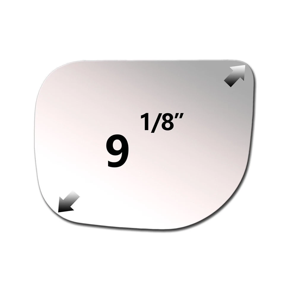 Espejo retrovisor de remolque vidrio reemplazo para Nissan Pathfinder Armada 2004 lado izquierdo plano 4013 Foto 2 de 4