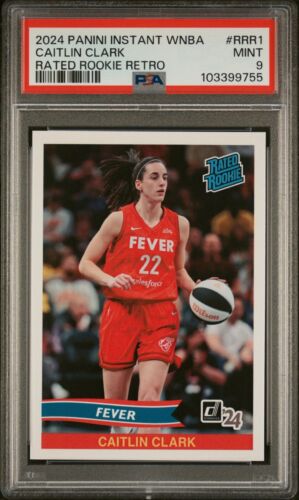 2024 Panini Instant WNBA Rated Rookie Retro Caitlin Clark RC /8329 PSA 9 MINT