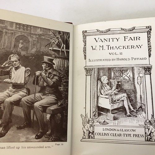 Antique Set Of 9 W M Thackeray Books Collins Clear Type Press Edition Books - Picture 9 of 14