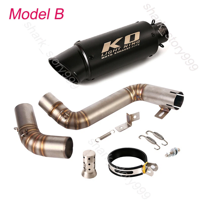 Silenciador de escape médio deslizante 51mm escape modificado para DUKE 390 200 2012-2016 - Imagem 4 de 4