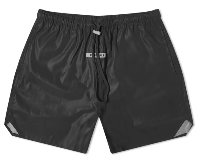 Fear of God Essentials Volley Shorts Black Reflective Small | eBay
