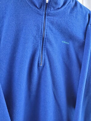 VTG Patagonia Capilene Mens L Pullover Fleece Shirt Blue 1/4 Zip