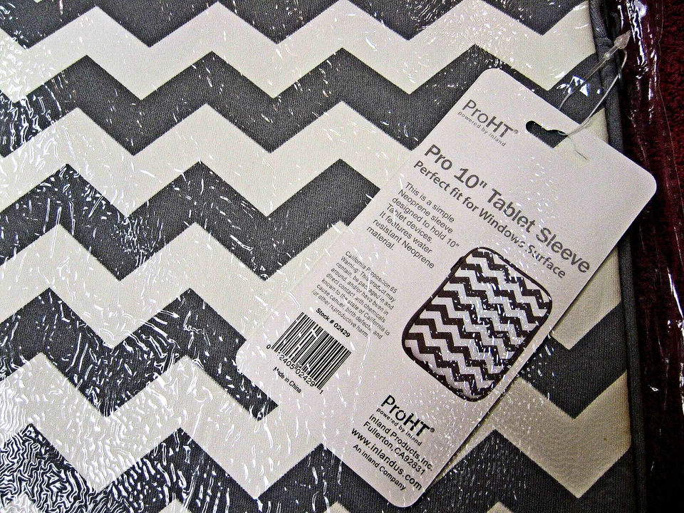 Чехол для планшета ProHT Inland 10 дюймов для iPad, планшета Android, поверхности Windows серый/белый - Изображение 3 из 3