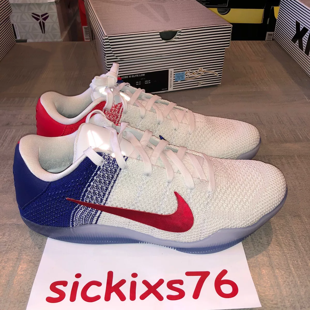 Buy Kobe 11 Elite Low 'USA' - 822675 184 - White