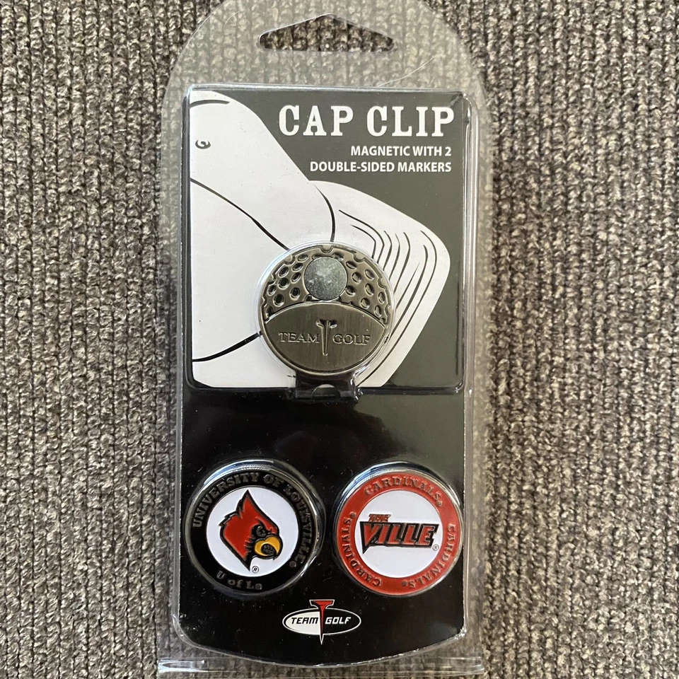 Equipo de Golf Universidad de Louisville Pelotas de Golf y Louisville Gorra Clip Marca Paquete Foto 4 de 4