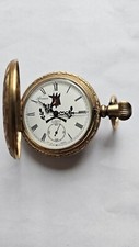 Rare Vintage ARNEX INCABLOC 17 JEWELS Swiss Made Mechanical Hunter Pocket Watch