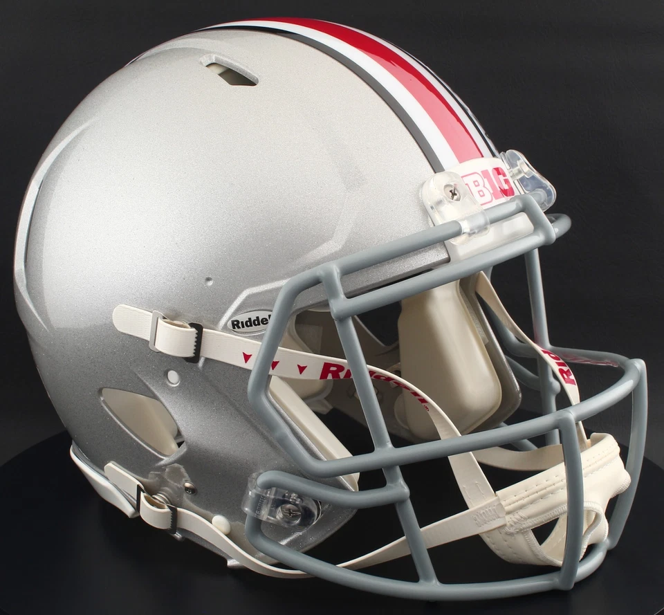 Casco de fútbol americano AUTÉNTICO OHIO STATE BUCKEYES NCAA Riddell Speed tamaño completo Foto 2 de 4