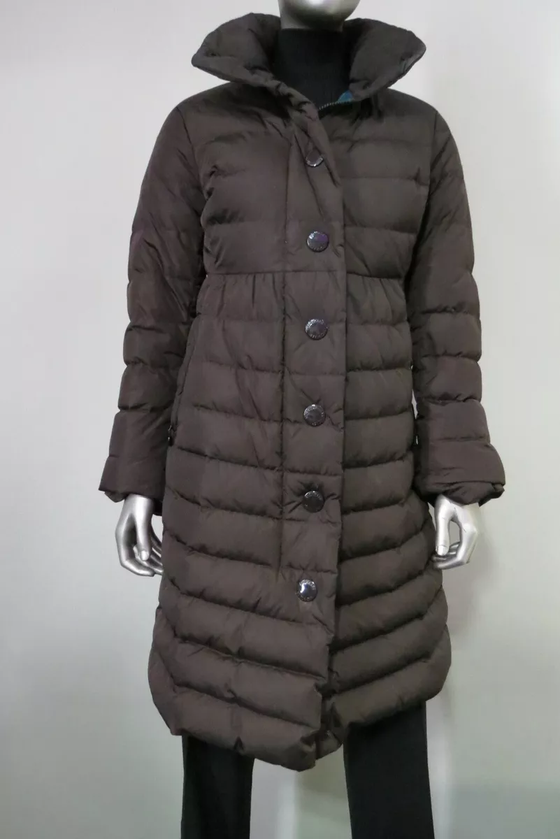 MONCLER Brown Quilt JURA JURA Down Women long coat Size 1 USA XS